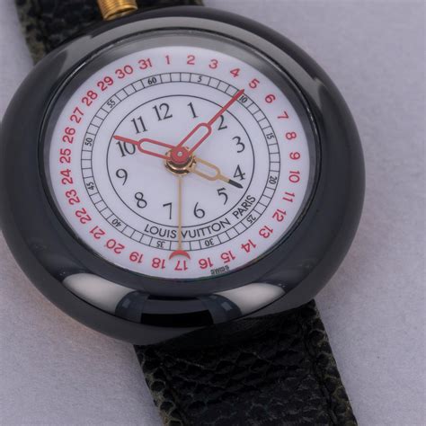 Louis Vuitton Monterey II Quartz Alarm Black Ceramic